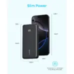 Anker Zolo 10000mAh 22.5W Fast Charging Power Bank, Built-In USB-C Cable, ActiveShield 3.0, Pass-Through Charging, USB-C & USB-A Ports | Black - Image 7