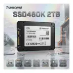 Transcend 2TB 2.5” SATA III SSD, 112-Layer 3D NAND, DRAM-Less, 560MB/s, 4376TBW, Wide Temperature, Power Shield, Industrial-Grade Reliability | SSD460K 