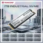 Transcend 1TB Industrial NVMe PCIe Gen4 x4 M.2 SSD, AES 256-Bit Encryption, TCG Opal 2.0, 112-Layer 3D NAND, DRAM Cache, 3800MB/s Read | TS1TMTE712A
