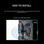 LIAN LI L-Wireless Controller RF-T-B Black – 2.4GHz Wireless ARGB & PWM Fan Hub For UNI FAN SL Wireless, TL Wireless, SL-INF Wireless, CL Wireless & Strimer Wireless Series - Image 5