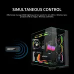 LIAN LI L-Wireless Controller RF-T-B Black – 2.4GHz Wireless ARGB & PWM Fan Hub For UNI FAN SL Wireless, TL Wireless, SL-INF Wireless, CL Wireless & Strimer Wireless Series - Image 6