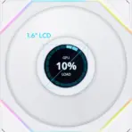 LIAN LI UNI FAN TL LCD 120 White Single Pack 120mm ARGB PWM Fan With 1.6” IPS LCD Screen, Infinity Mirror, FDB Bearing & L-Connect 3 | 12TLLCD1W - Image 5