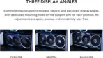 Lian Li VG4v4 4-Slot Vertical GPU Kit, PCIe 5.0 x16 200mm Riser Cable, Adjustable GPU Angles & Heights, 5V ARGB Sync, Anti-Sag Support, ATX Compatible | VG4-5-V4X ~ BLACK - Image 6