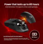 HyperX Pulsefire Fuse Wireless Gaming Mouse, 12,000 DPI Pixart Sensor, Dual Wireless 2.4GHz & Bluetooth, 75g Lightweight RGB Gaming Mouse For PC, PS5 & Xbox | A1KY6AA ~ BLACK - Image 7