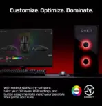 HyperX Pulsefire Fuse Wireless Gaming Mouse, 12,000 DPI Pixart Sensor, Dual Wireless 2.4GHz & Bluetooth, 75g Lightweight RGB Gaming Mouse For PC, PS5 & Xbox | A1KY6AA ~ BLACK - Image 8