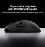 HyperX Pulsefire Fuse Wireless Gaming Mouse, 12,000 DPI Pixart Sensor, Dual Wireless 2.4GHz & Bluetooth, 75g Lightweight RGB Gaming Mouse For PC, PS5 & Xbox | A1KY6AA ~ BLACK - Image 9
