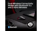 HyperX Pulsefire Fuse Wireless Gaming Mouse, 12,000 DPI Pixart Sensor, Dual Wireless 2.4GHz & Bluetooth, 75g Lightweight RGB Gaming Mouse For PC, PS5 & Xbox | A1KY6AA ~ BLACK - Image 12
