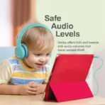 Promate Simba Kids Wired Headphones, Over-Ear Hi-Definition SafeAudio Wired Headset, 85dB Safe Audio, Foldable Adjustable Headband, 40mm Drivers, 3.5mm AUX Audio Sharing Headset For Kids & Tablets - Image 2