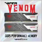 Patriot Viper Venom DDR5 RAM 16GB (1x 16GB) 6000MT/s  CL30  1.35V UDIMM Desktop Gaming Memory , Intel XMP 3.0 Ready , AMD EXPO Compatible  | BLACK ~ PVV516G60C30