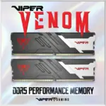 Patriot Viper Venom DDR5 RAM 16GB (1x 16GB) 6000MT/s  CL30  1.35V UDIMM Desktop Gaming Memory , Intel XMP 3.0 Ready , AMD EXPO Compatible  | BLACK ~ PVV516G60C30