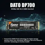 DATO DP700 1TB M.2 NVMe SSD PCIe Gen3x4 , 2500 MB/s Read , 1700MB/s  Write , Internal Solid State Drive 2280 Form Factor | DP700SSD-1TB - Image 2