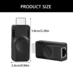 HDMI Extender 60 Meters By CAT6/CAT6A | 1080P Full HD HDMI Over Ethernet Extender Kit | USB-C Powered TX | Up To 60 Meter Transmission - Image 6
