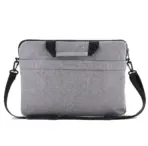 Oxford Laptop Shoulder Bag With Foam Padded Compartment | Detachable Strap | 13”–16” Laptop Compatibility | Business & Travel Messenger Bag | Grey - Image 9