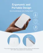 Anker MagGo Slim 10,000mAh Qi2 Magnetic Power Bank, 15W MagSafe Wireless Charging, 30W USB-C Fast Charging Portable Battery Pack For iPhone 17/16/15/14 Series - Aurora White - Image 5
