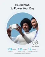 Anker MagGo Slim 10,000mAh Qi2 Magnetic Power Bank, 15W MagSafe Wireless Charging, 30W USB-C Fast Charging Portable Battery Pack For iPhone 17/16/15/14 Series - Aurora White - Image 6