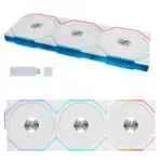 LIAN LI UNI FAN TL Wireless 120 Triple Pack Reverse Blade White 120mm ARGB PWM Case Fans , 2.4GHz Wireless Sync , Daisy Chain , L-Connect 3 | 12RTL1W3W - Image 2