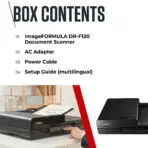 Canon imageFORMULA DR-F120 Flatbed Document Scanner With 50-Sheet ADF , Duplex USB 2.0 Scanner , 20PPM , 600DPI , CaptureOnTouch Software , Home & Office - Image 7
