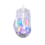 Marvo M413 Prism 40 Gaming Mouse – Transparent Design, RGB Lighting, 7200 DPI, 6D Buttons, 125Hz Polling Rate