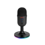 MIC-06 Blast 40 RGB Microphone | USB Plug & Play | Omnidirectional | Noise-Cancelling | RGB Backlight | 1.7m Braided Cable | Compact Design | 208g | Black - Image 5
