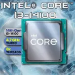 CPU Intel Core i3-14100 14th Gen Desktop Processor, 4 Cores 8 Threads, Up To 4.7GHz, UHD 730 Graphics, PCIe 5.0, DDR5/DDR4 Support, LGA1700 | Tray Version ~ PULL-OUT