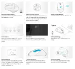 FG45CS Air2 2.4G Wireless Mouse - [ Desk + Air ] Dual Functions - 2000 DPI 4-Level Adjustable - Silent Clicks - 2 Thumb Side Buttons -  On/Off Power Switch - Stone Grey  - Image 2