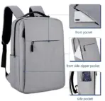 Business Slim Formal Laptop Backpack for up to 15.6 Inch - Durable Oxford Textile - USB Charging Port - Organized Compartments - Waterproof - Heavily Padded for Sensitive Electronics Impact Protection - RED - Image 27