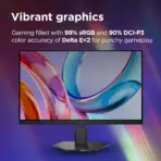 Lenovo Legion 27Q-10 27-inch IPS QHD 240Hz Gaming Monitor , 0.5ms MPRT, FreeSync Premium, G-SYNC Compatible, 99% sRGB , HDR10 Compliance , Tilt - Swivel - Height Adjustable | 68C6GAC4EU - Image 4