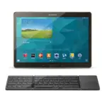 B033 Mini Foldable Wireless Bluetooth Keyboard With Built-In Touchpad – 64 Keys, Triple-Folding, Rechargeable, Compatible With Android, Windows, iOS |  GREY - Image 9