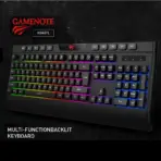 Havit KB487L Multi-function RGB Backlit Keyboard Gaming Keyboard , USB Wired , 10 Standard Multimedia Keys, Full Size 114 Keys , Supports Windows - Linux - MAC . 