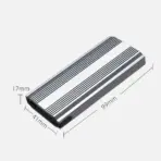Type-C  10Gbps Aluminum Enclosure  Chipset For M-Key M.2 NGFF NVMe SATA SSDs 2280/2260/2242mm – Auto PCIe/SATA Mode Switch, USB A To C Cable Included | GREY  - Image 8