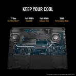 ASUS TUF Gaming F16 (2025) Intel® Core i7-14650HX | 32GB DDR5 RAM , 1TB NVMe SSD | RTX 5060, 8GB | 16-inch, FHD+ WUXGA 165Hz IPS Display | Backlit Chiclet Keyboard 1-Zone RGB | Windows 11 | JAEGER GREY  FX608JMR | 1 YEAR WARRANTY - Image 9