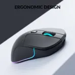 Keychron M3 Wireless RGB Mouse, PixArt PAW3395 Sensor with Programmable Macro Button 26,000 DPI Supports Bluetooth 5.1 / 2.4 Ghz / Wired (type-C cable) , 79g Ultra-Light Ergonomic Design ; Kailh GM 8.0 Micro Switch ; Windows & macOS | Black M3-A1 - Image 5