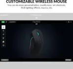 Keychron M3 Wireless RGB Mouse, PixArt PAW3395 Sensor with Programmable Macro Button 26,000 DPI Supports Bluetooth 5.1 / 2.4 Ghz / Wired (type-C cable) , 79g Ultra-Light Ergonomic Design ; Kailh GM 8.0 Micro Switch ; Windows & macOS | Black M3-A1 - Image 6