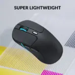 Keychron M3 Wireless RGB Mouse, PixArt PAW3395 Sensor with Programmable Macro Button 26,000 DPI Supports Bluetooth 5.1 / 2.4 Ghz / Wired (type-C cable) , 79g Ultra-Light Ergonomic Design ; Kailh GM 8.0 Micro Switch ; Windows & macOS | Black M3-A1 - Image 3