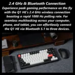 Keychron Q1 HE QMK Wireless Custom 75% Layout Metal RGB Keyboard with Hall Effect Gateron Double-rail Magnetic Nebula Switches ; 1000 Hz 2.4 GHz Mode or Bluetooth 5.1 for up to 3 Device Connectivity , 0.2 mm to 3.8 mm Adjustable Actuation Points ; Dynamic Rapid Trigger ; Four Actions Per Key ; OSA Profile PBT Keycaps ; Windows and macOS | CARBON BLACK Q1H-M1 - Image 15