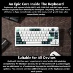 Keychron Q1 HE QMK Wireless Custom 75% Layout Metal RGB Keyboard with Hall Effect Gateron Double-rail Magnetic Nebula Switches ; 1000 Hz 2.4 GHz Mode or Bluetooth 5.1 for up to 3 Device Connectivity , 0.2 mm to 3.8 mm Adjustable Actuation Points ; Dynamic Rapid Trigger ; Four Actions Per Key ; OSA Profile PBT Keycaps ; Windows and macOS | CARBON BLACK Q1H-M1 - Image 12