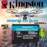 Kingston Canvas Go Plus 256GB MicroSD Card – Up To 200MB/s Read, 160MB/s Write, UHS-I U3 V30 A2 Speed, For Android, Gaming, Drones & 4K Action Cams – SD Adapter Included