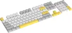 Marvo Keycap KP 04 YL White Yellow Gray, PBT Material, Cherry Profile, MX Switch Compatibility, Durable & Wear-Resistant Keycap Set for Mechanical Keyboards - Image 2
