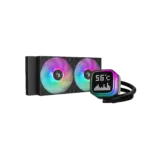 DeepCool LP240 ARGB Liquid CPU Cooler With 5 Pro Pump, Dot-Matrix Display, Dual FD12 ARGB Fans, Anti-Leak Tech, 3400 RPM, Intel/AMD Support | Black - Image 8