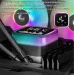 DeepCool LP240 ARGB Liquid CPU Cooler With 5 Pro Pump, Dot-Matrix Display, Dual FD12 ARGB Fans, Anti-Leak Tech, 3400 RPM, Intel/AMD Support | Black - Image 3