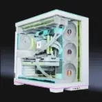 Lian Li O11D EVO RGB E-ATX Gaming Dual Chamber case - ARGB lighting strips - Up to 420mm radiator - Cable management - Front and side tempered glass panels - Reversible chassis (O11DERGBW) - Image 2