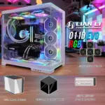 Lian Li O11D EVO RGB E-ATX Gaming Dual Chamber case - ARGB lighting strips - Up to 420mm radiator - Cable management - Front and side tempered glass panels - Reversible chassis (O11DERGBW)