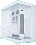 Lian Li O11D EVO RGB E-ATX Gaming Dual Chamber case - ARGB lighting strips - Up to 420mm radiator - Cable management - Front and side tempered glass panels - Reversible chassis (O11DERGBW) - Image 3