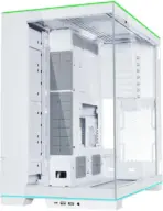 Lian Li O11D EVO RGB E-ATX Gaming Dual Chamber case - ARGB lighting strips - Up to 420mm radiator - Cable management - Front and side tempered glass panels - Reversible chassis (O11DERGBW) - Image 9
