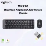 Logitech MK220 Wireless Keyboard And Mouse Combo – Compact Design, Spill-Resistant Keys, Ambidextrous Optical Mouse, 10 m Range, 24-Month Battery Life, USB 2.4GHz  Receiver, Supports Windows & ChromeOS | BLACK