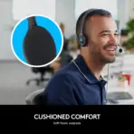 Logitech H110 Stereo Headset With 180° Rotating Noise-Reducing Microphone, Dual 3.5mm Jacks, Lightweight Adjustable Headband, Stereo Sound | Dark Grey - Image 3
