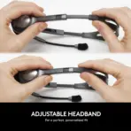 Logitech H110 Stereo Headset With 180° Rotating Noise-Reducing Microphone, Dual 3.5mm Jacks, Lightweight Adjustable Headband, Stereo Sound | Dark Grey - Image 5