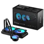 Fractal Lumen S24 RGB V2  ARGB Liquid Cooler With Six Addressable LEDs, Copper Cold Plate, Dual Aspect 12 RGB PWM Fans, Dark Stealth Mode, 400mm Tubes, And Wide Intel/AMD Socket Support | BLACK ~ FD-W-L1-S2412 - Image 13