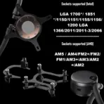 Fractal Lumen S24 RGB V2  ARGB Liquid Cooler With Six Addressable LEDs, Copper Cold Plate, Dual Aspect 12 RGB PWM Fans, Dark Stealth Mode, 400mm Tubes, And Wide Intel/AMD Socket Support | BLACK ~ FD-W-L1-S2412 - Image 8