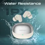 Promate Lush-Pro IntelliTouch True Wireless Earbuds With Bluetooth 5.4, Dual Mic Clarity, 36H Battery Life, IPX4 Water Resistance, 10mm Drivers & Ergonomic Fit | IVORY WHITE - Image 8